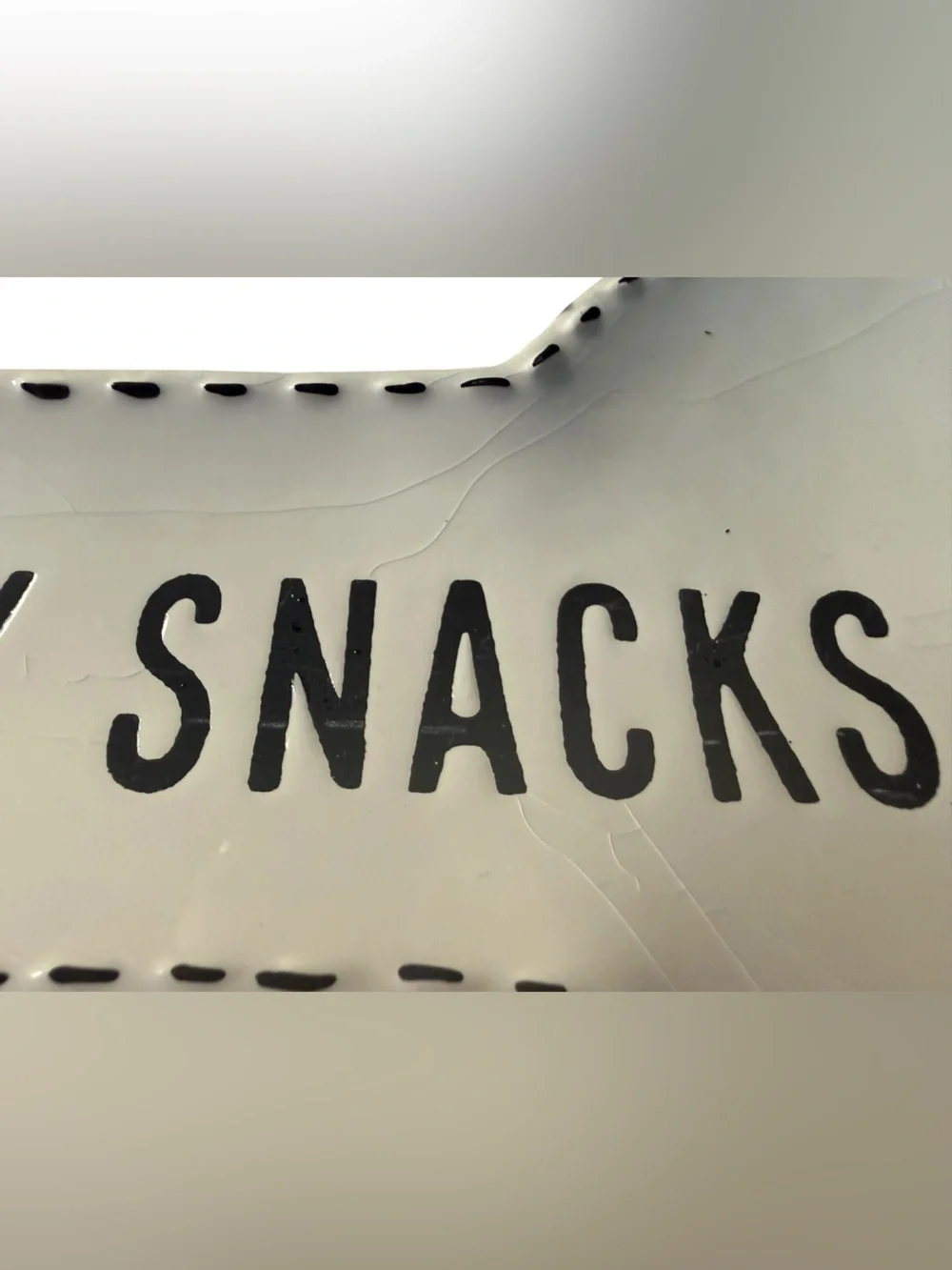 Mud Pie 'Pawty Snacks' Bone-Shaped Ceramic Treat Dish Black & White